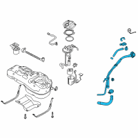 OEM 2015 Kia Sportage Filler Neck & Hose Assembly Diagram - 310303W500