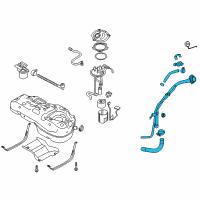 OEM 2013 Kia Sportage Filler Neck & Hose Assembly Diagram - 310303W500