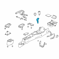 OEM 2011 Honda CR-Z Knob Sub-Assy., Select Lever *NH167L* (GRAPHITE BLACK) Diagram - 54131-SZT-A51ZA