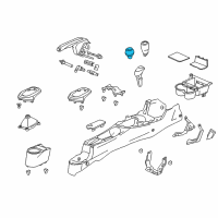 OEM Honda Knob, Change Lever *NH167L* (GRAPHITE BLACK) Diagram - 54102-SZT-013ZA