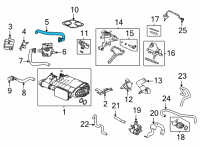 OEM 2021 Acura TLX TUBE ASSY., DRAIN Diagram - 17373-TGZ-A01