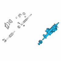 OEM 2007 Nissan Xterra Column Assembly Steering Diagram - 48810-EA300