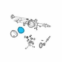 OEM 2005 Dodge Ram 2500 Gasket-Rear Cover Diagram - 5086777AA