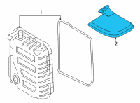 OEM Hyundai Tucson Valve Body Oil Filter Assembly Diagram - 46321-3D800