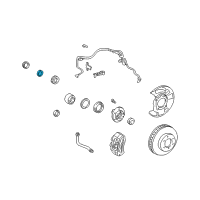 OEM 2018 Toyota 4Runner Adjust Nut Diagram - 43521-35010