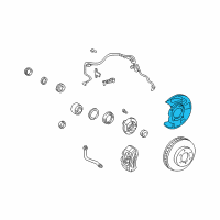 OEM Toyota Splash Shield Diagram - 47704-35091