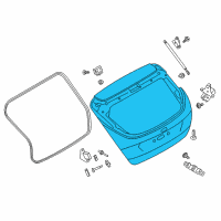 OEM Ford Lift Gate Diagram - F1EZ-5840110-C