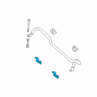 OEM 1997 Ford F-250 HD Stabilizer Bar Bracket Diagram - F65Z-5487-EC