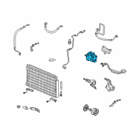 OEM Honda Civic Compressor Diagram - 38810-RNA-A02