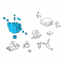 OEM Lexus GS450h ACTUATOR Assembly, Brake Diagram - 44050-30670