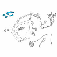 OEM 2019 Chevrolet Blazer Window Motor Diagram - 23100275