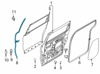 OEM 2022 Kia Carnival W/STRIP Assembly-Rr Dr A Diagram - 83855R0000