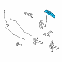 OEM 2016 Ram 1500 Exterior Door Diagram - 1GH19KARAF