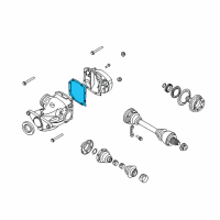 OEM 2010 BMW M6 Differential Cover Gasket Diagram - 33112282676