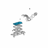 OEM 2000 Chevrolet Camaro Cover Asm, Air Cleaner Housing Diagram - 19201288