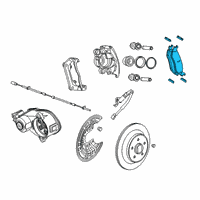 OEM Ram Rear Disc Brake Pad Kit Diagram - 68412364AC