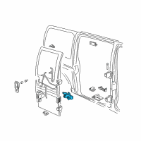 OEM 1997 Chevrolet P30 Handle Asm-Intermediate Side Door Inside Diagram - 15727742