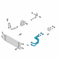 OEM 2017 Lincoln MKZ Cooler Pipe Diagram - DG9Z-7R081-A