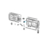 OEM 2000 Chevrolet Astro Door Lock, Rear Diagram - 15029746