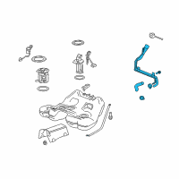 OEM 2012 Chevrolet Camaro Filler Pipe Diagram - 22925351