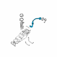 OEM 2017 Nissan Titan XD Tube Assy-Filler Diagram - 17221-9FU0A