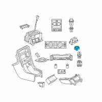 OEM 2006 Chrysler Crossfire Lamp-Child Seat Indicator Diagram - 5097513AA