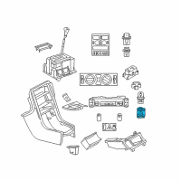 OEM 2006 Chrysler Crossfire Switch-Mirror Diagram - 5096568AB