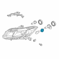 OEM 2016 Honda Accord Socket (12V 28/8W) Diagram - 33303-TR0-A01