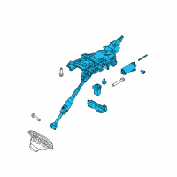 OEM Lincoln Column Assembly Diagram - EJ7Z-3C529-H