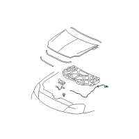 OEM Ford Freestyle Release Cable Diagram - 5F9Z-16916-AC