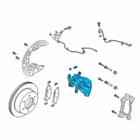 OEM Ford Ranger Caliper Diagram - KB3Z-2552-A