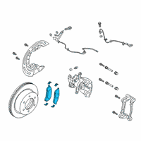 OEM 2019 Ford Ranger Rear Pads Diagram - JB3Z-2200-D