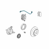 OEM 1998 Ford F-150 Brake Hose Diagram - 7L3Z-2282-B