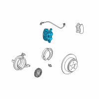 OEM 2002 Lincoln Blackwood Brake Caliper Repair Kit Diagram - F57Z2552BA