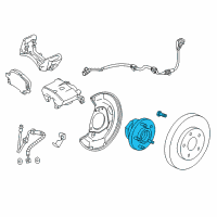 OEM 2017 Buick Cascada Hub & Bearing Diagram - 13583479