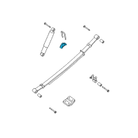 OEM Nissan Rear Suspension Bound Bumper Assembly Diagram - 55240-7S200