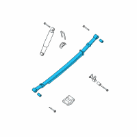 OEM Nissan Spring Assy-Leaf, Rear Diagram - 55020-ZR42B