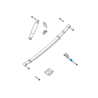 OEM 2011 Nissan Titan Bush-Rear Spring Diagram - 55047-7S200