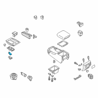 OEM Infiniti QX80 Boot Console Diagram - 96934-1V90A