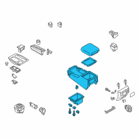 OEM 2014 Infiniti QX80 Box Assy-Console, Front Floor Diagram - 96910-1ZS4A