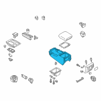 OEM Infiniti QX80 Body - Console Diagram - 96911-1LA0B