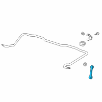 OEM BMW 740iL Stabilizer Link Diagram - 33-55-1-095-696