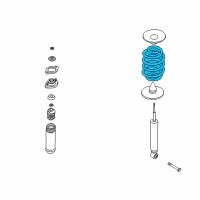 OEM 2007 BMW Z4 Barrel Spring Rear Diagram - 33-50-7-836-827