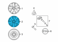 OEM 2021 Kia Sorento Wheel Assembly-Aluminium Diagram - 52910R5230