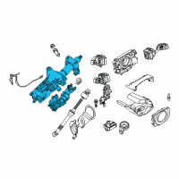 OEM 2004 BMW 545i Steering Wheel Column Adjustment, Electric. Diagram - 32-30-6-770-712