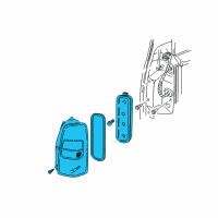 OEM 1999 Oldsmobile Silhouette Tail Lamp Assembly Diagram - 19206745