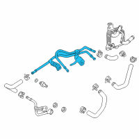 OEM Toyota Camry Oil Cooler Tube Diagram - 32907-06060