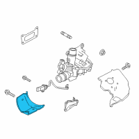 OEM 2020 Infiniti Q50 INSULATOR-Heat, Turbine Housing Diagram - 14450-5CA0B
