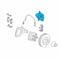 OEM 2005 Pontiac Grand Prix Caliper Diagram - 18048675