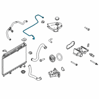 OEM 2013 Ford Fiesta Overflow Hose Diagram - 8V2Z-8B081-B